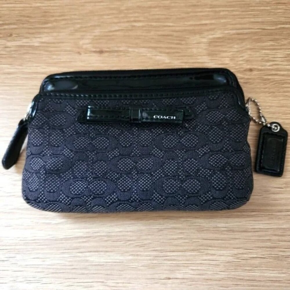 COACH Wallet Coin Purse with card slots Black